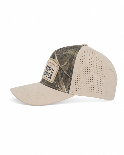 Ranch Water camo trucker cap, side
