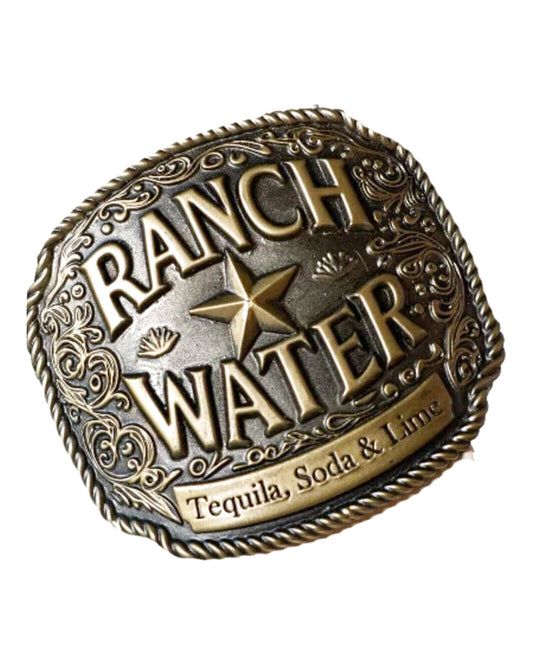 Volando Ranch Water belt buckle