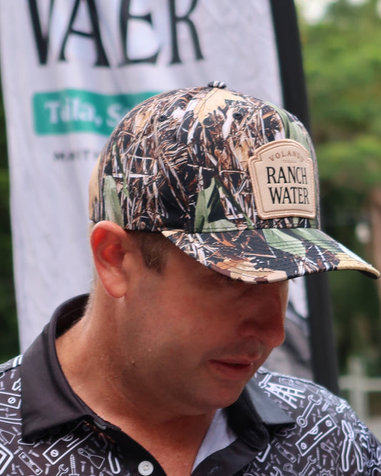 Volando Ranch Water baseball cap, cream and camo