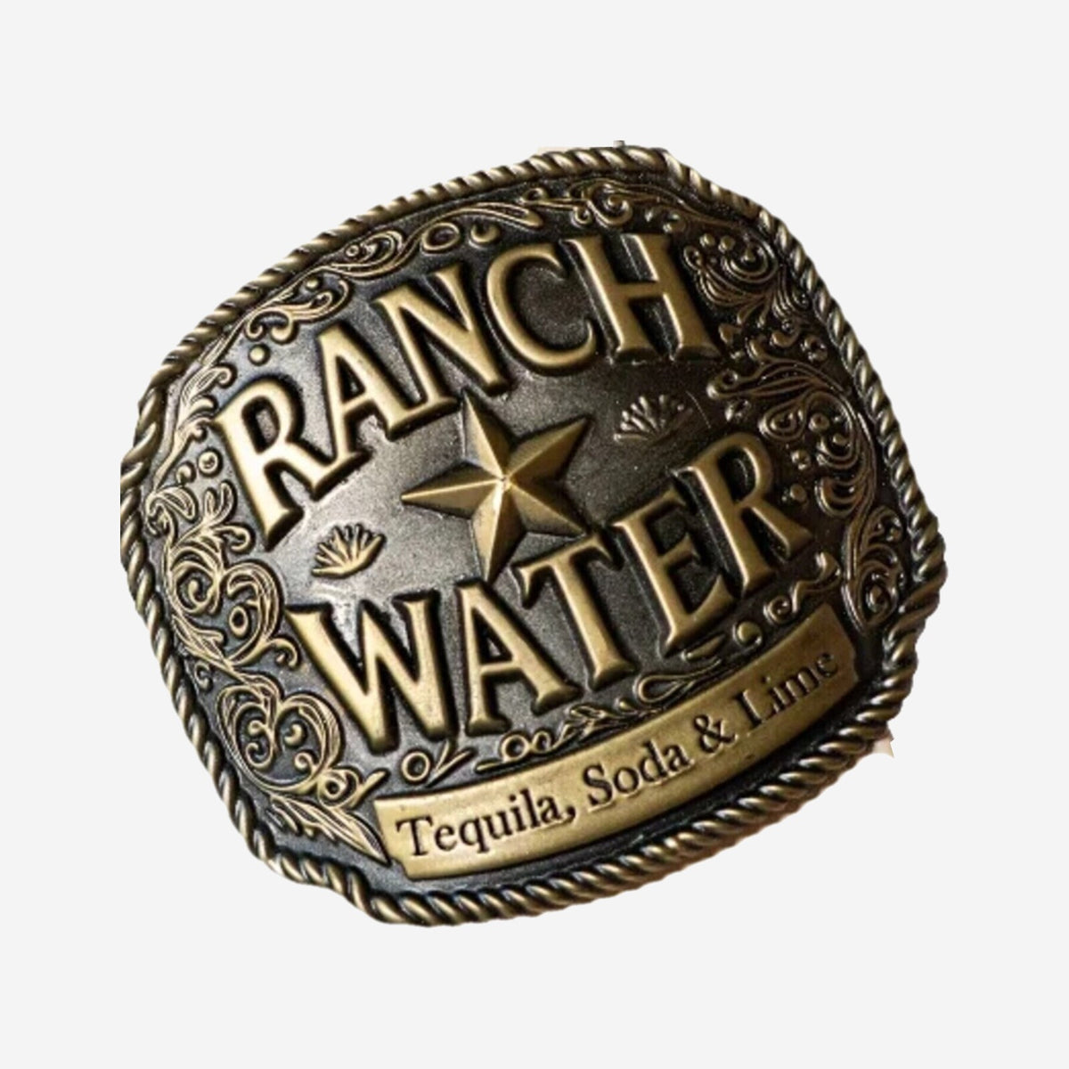 Volando Ranch Water belt buckle